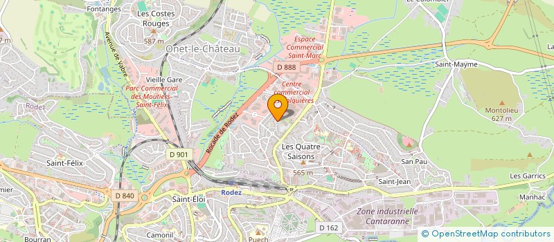 localisation de l'entreprise AVEYRON TRIAL TEAM  ONET-LE-CHATEAU