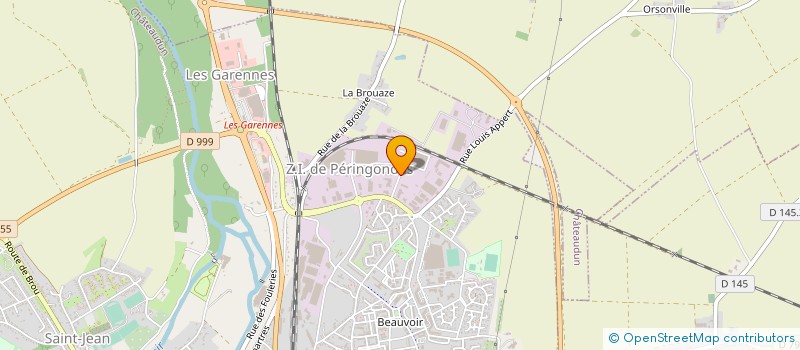 localisation de l'entreprise AVEZ SERRURERIE METALLERIE 28 à CHATEAUDUN