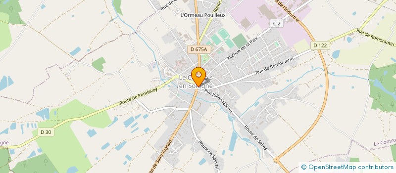 localisation de l'entreprise AVEZARD à LE CONTROIS-EN-SOLOGNE