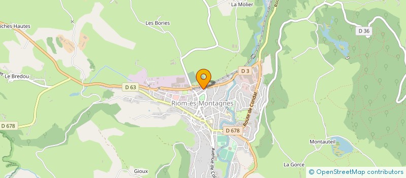 localisation de l'entreprise AVEZE S.A.S. à RIOM-ES-MONTAGNES
