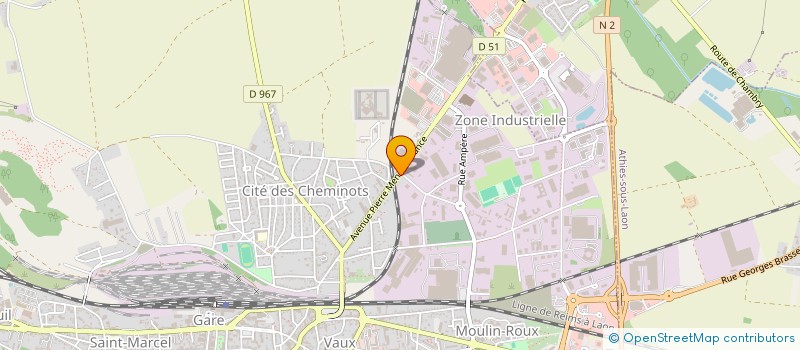 localisation de l'entreprise AVF à CHAMBRY
