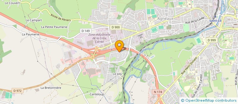 localisation de l'entreprise AVF  AGNEAUX