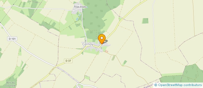 localisation de l'entreprise AVF  CERNOY