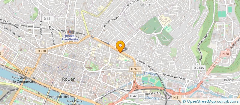 localisation de l'entreprise AVF ACTIONS à ROUEN