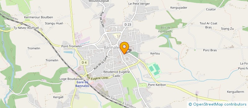 localisation de l'entreprise AVF BANNALEC  BANNALEC