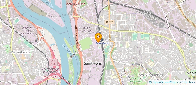 localisation de l'entreprise AVF LABORATOIRE à SAINT-FONS
