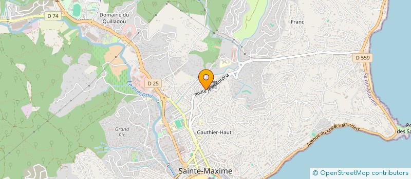 localisation de l'entreprise AVF SAINTE MAXIME à SAINTE MAXIME