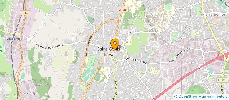 localisation de l'entreprise AVF ST GENIS LAVAL  SAINT-GENIS-LAVAL