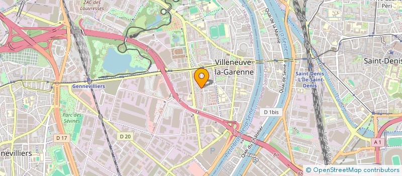 localisation de l'entreprise AVG FAN CLUB  VILLENEUVE-LA-GARENNE