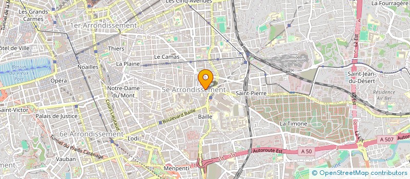 localisation de l'entreprise AVGL 352 RUE SAINT PIERRE 13005 à MARSEILLE