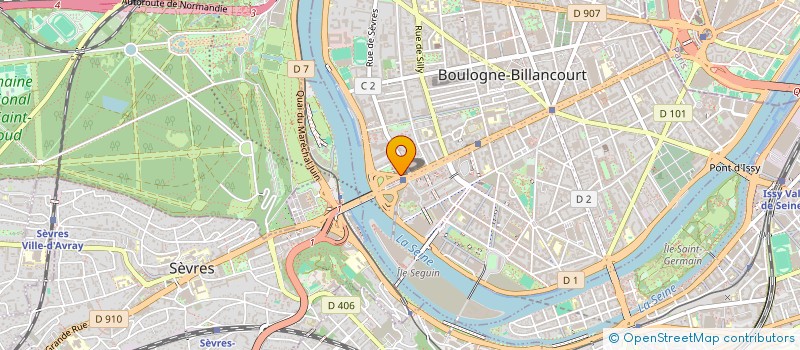 localisation de l'entreprise AVH TP  BOULOGNE-BILLANCOURT