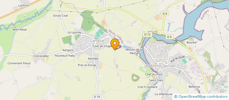 localisation de l'entreprise AVI 3000 à LANGOAT