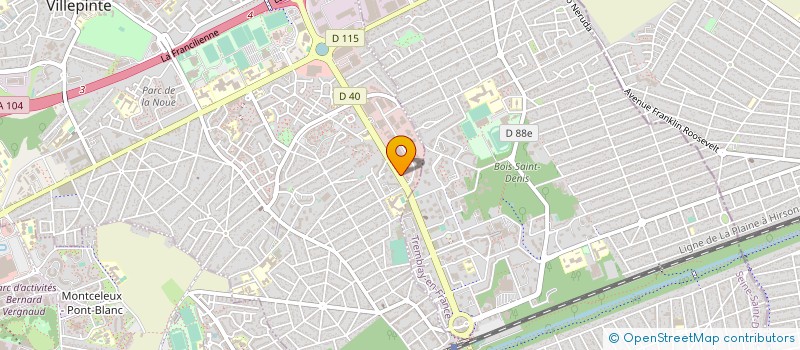 localisation de l'entreprise AVI BURO à VILLEPINTE