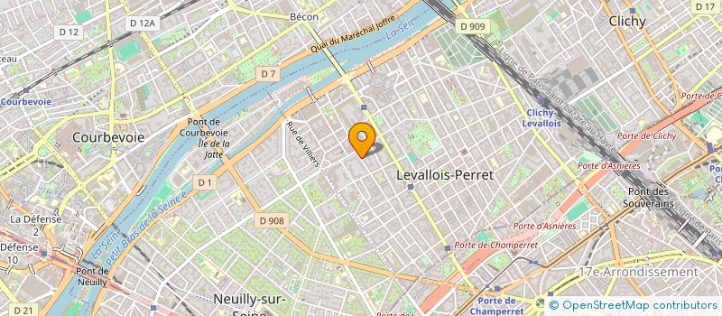 localisation de l'entreprise AVI CARE à LEVALLOIS-PERRET