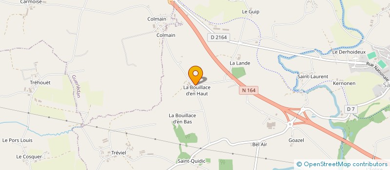 localisation de l'entreprise AVI-CULTURE à SAINT-CARADEC