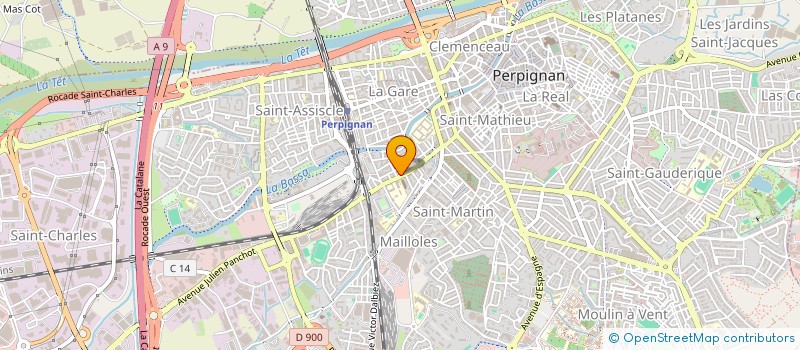 localisation de l'entreprise AVI GESTION  PERPIGNAN