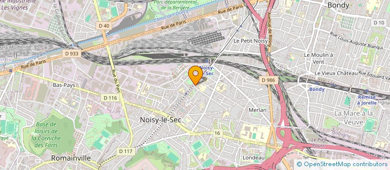 localisation de l'entreprise AVI OPTIC à NOISY-LE-SEC