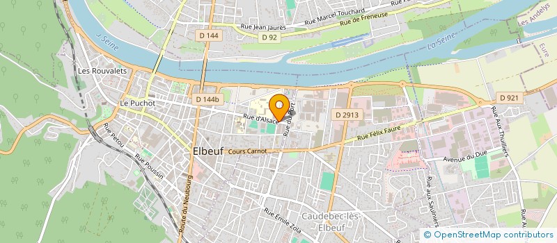 localisation de l'entreprise AVI ORGANISATION à ELBEUF