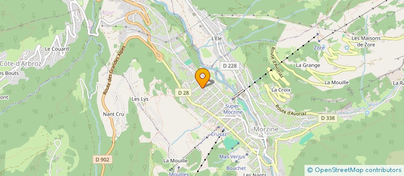 localisation de l'entreprise AVIA à MORZINE