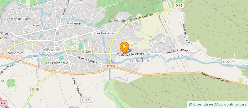 localisation de l'entreprise AVIA  LA BARBEN