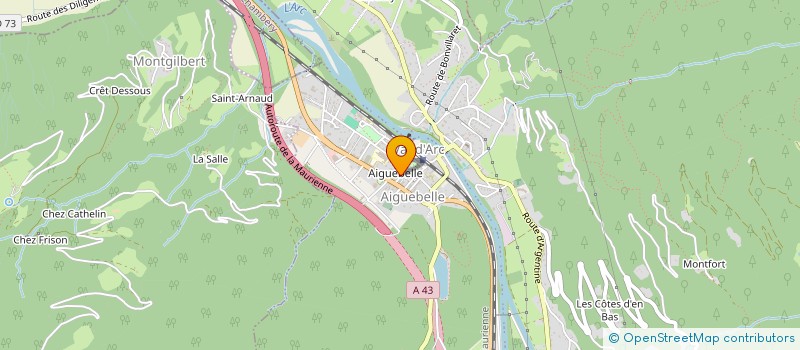 localisation de l'entreprise AVIA  VAL-D'ARC