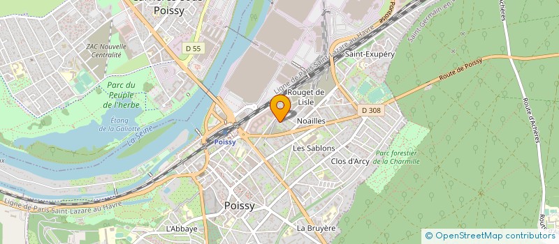 localisation de l'entreprise AVIA MECA à POISSY