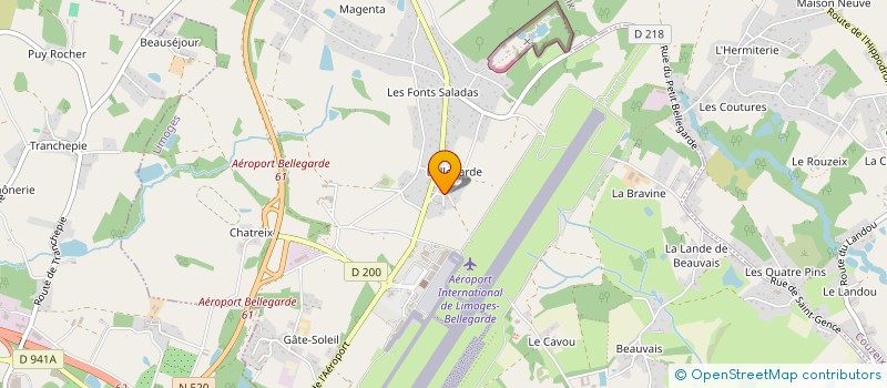localisation de l'entreprise AVIALIM à LIMOGES