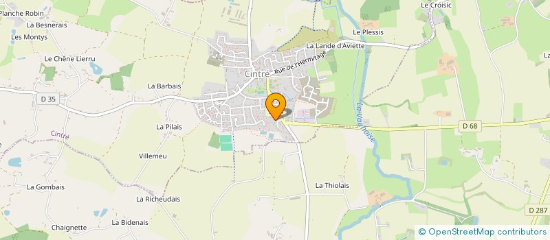 localisation de l'entreprise AVIANTIA à CINTRE