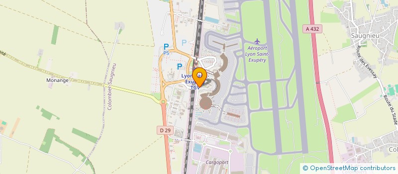 localisation de l'entreprise AVIAPARTNER ACADEMY-FRANCE  COLOMBIER-SAUGNIEU