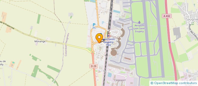 localisation de l'entreprise AVIAPARTNER LOUNGE PARIS  COLOMBIER-SAUGNIEU