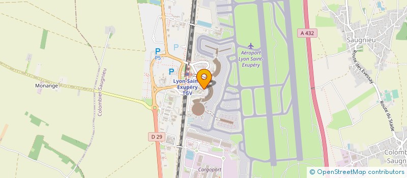 localisation de l'entreprise AVIAPARTNER LYON à COLOMBIER-SAUGNIEU