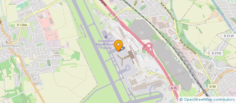 localisation de l'entreprise AVIAPARTNER MULHOUSE  SAINT-LOUIS