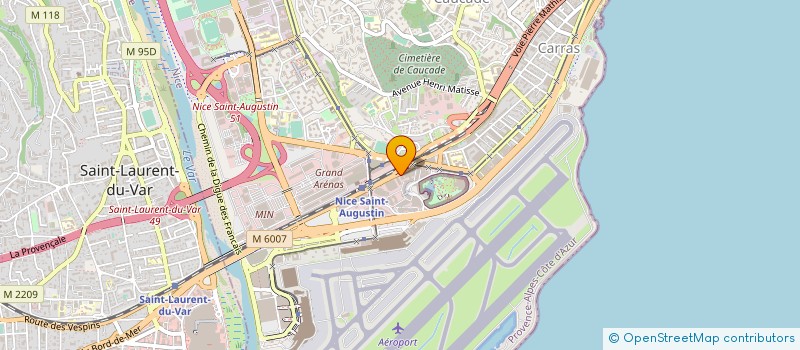 localisation de l'entreprise AVIAPOWER à NICE