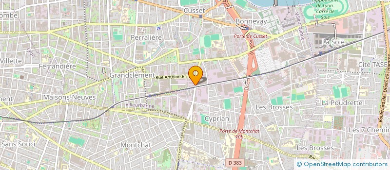 localisation de l'entreprise AVIASIM  VILLEURBANNE