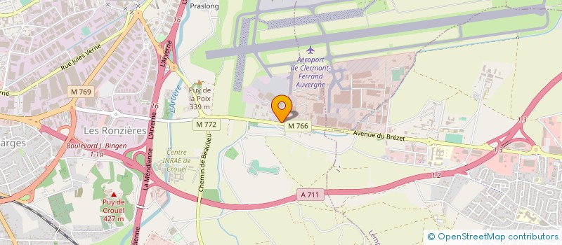 localisation de l'entreprise AVIATION STRUCTURE ASSISTANCE à CLERMONT-FERRAND
