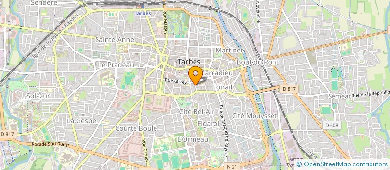 localisation de l'entreprise AVIATIONDR à TARBES