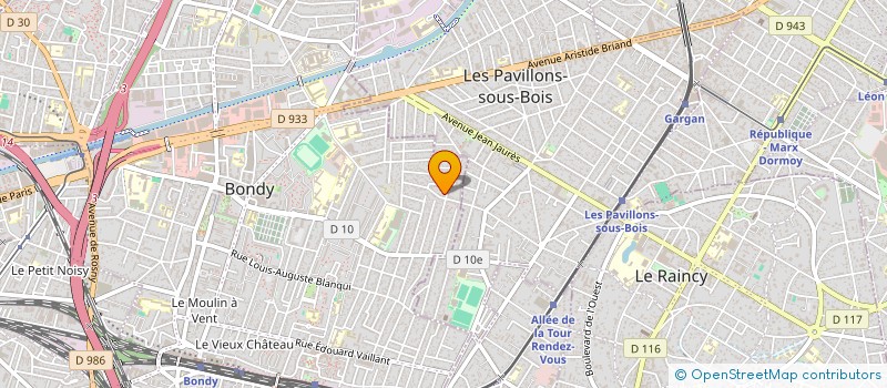 localisation de l'entreprise AVIBAT à BONDY