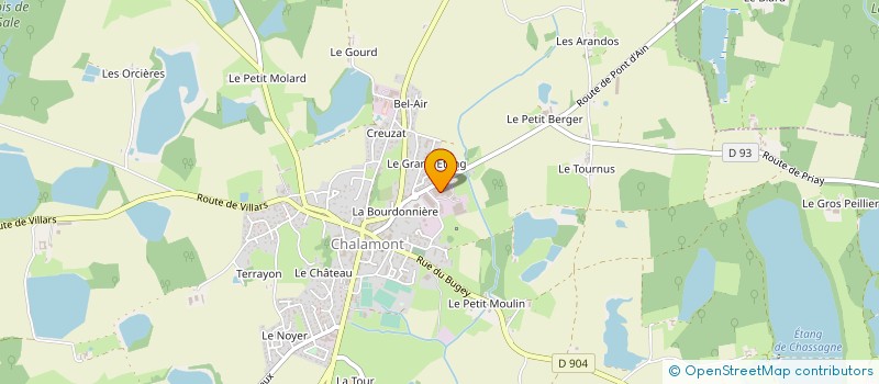 localisation de l'entreprise AVIBRESSE à CHALAMONT