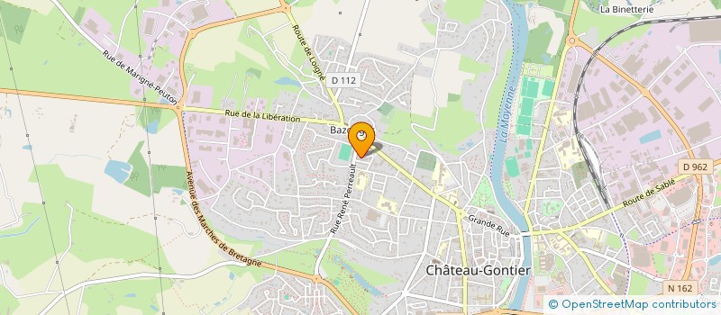 localisation de l'entreprise AVICA à CHATEAU-GONTIER-SUR-MAYENNE