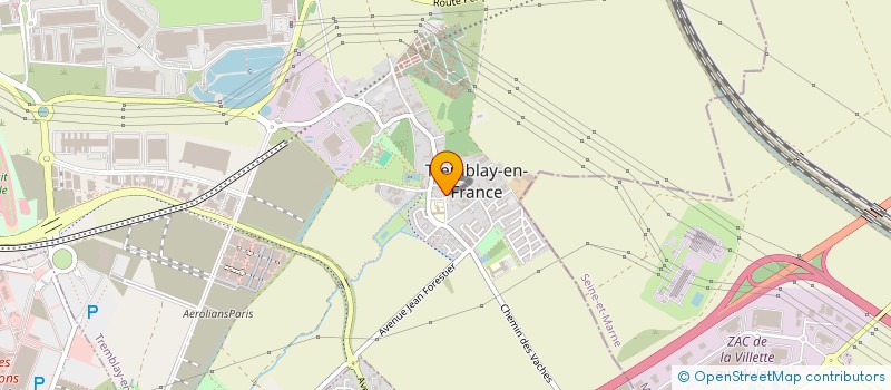localisation de l'entreprise AVICARS à TREMBLAY-EN-FRANCE