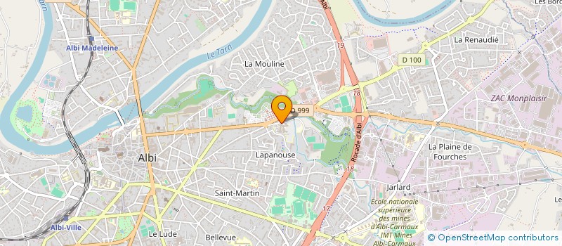 localisation de l'entreprise AVICENNE  ALBI