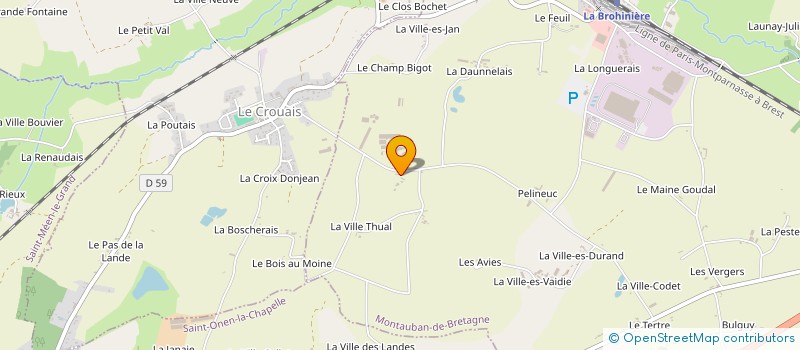 localisation de l'entreprise AVICHAIR à MONTAUBAN-DE-BRETAGNE