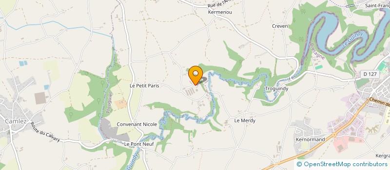 localisation de l'entreprise AVICOLE DU GUINDY à PLOUGUIEL