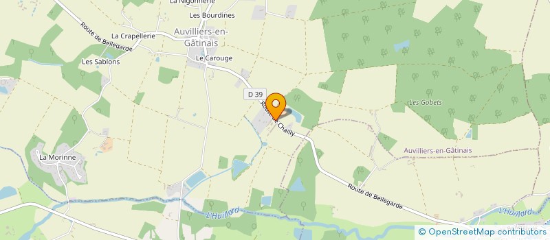 localisation de l'entreprise AVICOLE PIVOTEAU à AUVILLIERS-EN-GATINAIS