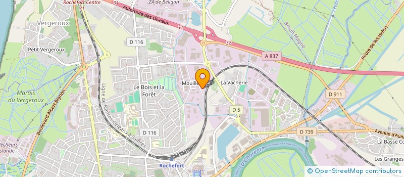 localisation de l'entreprise AVID à ROCHEFORT