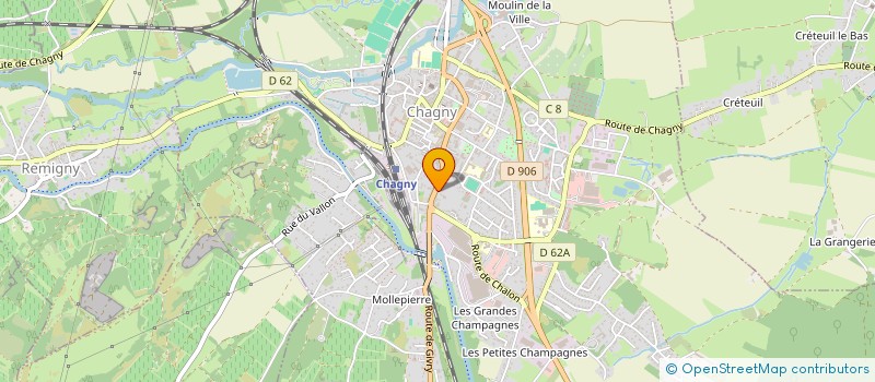 localisation de l'entreprise AVIDARC à CHAGNY