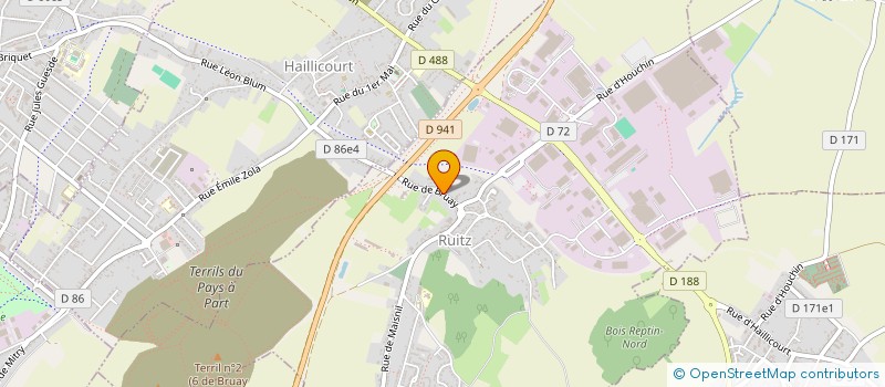 localisation de l'entreprise AVIDEMILLY à RUITZ