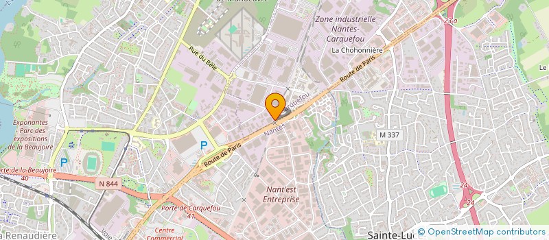 localisation de l'entreprise AVIDIS à CARQUEFOU