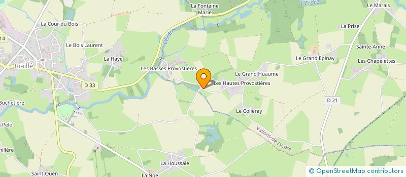 localisation de l'entreprise AVIERDRE  VALLONS-DE-L'ERDRE