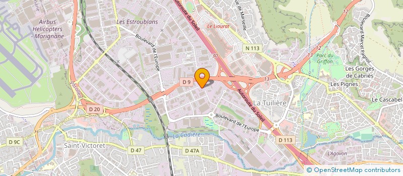 localisation de l'entreprise AVIEX  VITROLLES